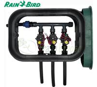 PA-DV-3-9V - Boîte de vannes assemblée à 3 zones de 1 pouce avec composants Rain Bird