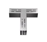 PAAWBW Caniveau de Drainage d'allée en Acier Inoxydable avec Grille Amovible, Longueur 100 cm, 1 pièce(10x3cm Corner 2)