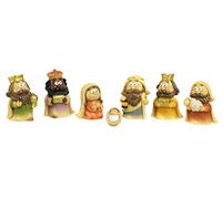 Paben Articles religieux Set crèche spirituelle 7 personnages 4,3 cm Résine