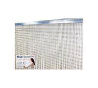 tex family Pablo © Rideau à Perles Anti-Insectes, en PVC, Anti-Bruit, Barre Metallique (Cm. 100x220, Beige)