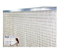 PABLO © TENT avec perles anti-insectes BEIGE en pvc anti-bruit avec tige METAL Cm. 100x220