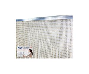 PABLO © TENT avec perles anti-insectes BEIGE en pvc anti-bruit avec tige METAL Cm. 100x220