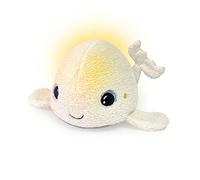 Pabobo Veilleuse peluche Béluga – bruits blancs, berceuse, lavable, Oeko‑Tex