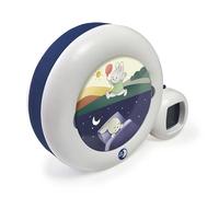 Pabobo Kid'Sleep Moon - Veilleuse et Réveil Éducatif Jour/Nuit - Musical | 4 Berceuses - 3 Alarmes ou Silence - 4 Intensités Lumineuses - Figurine lune/soleil - Secteur ou Piles - Dès 3 ans
