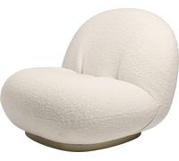 Pacha Lounge Chair Fauteuil Dedar Karakorum 001 / Or perlé Avec pied pivotant Gubi - 5715015660051
