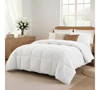 Pacific Coast Textiles Modern Threads réversible Couette Duvet Alt, Polyester, Blanc, Reine
