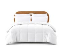 Pacific Coast Textiles réversible Couette Duvet Alt, Polyester, Blanc, King
