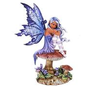 Pacific Giftware Amy Brown Statue de fée Violette en polyrésine pour décoration d'intérieur
