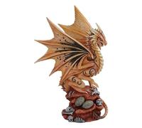 Pacific Giftware Anne Stokes Age of Dragons Desert Dragon on Skull Head Rock Home Tabletop Decorative Resin Figurine