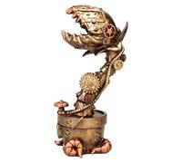 Pacific Giftware Plante mécanique mangeuse de Chair Steampunk Jardin Venus Piège à Mouches Figurine en résine