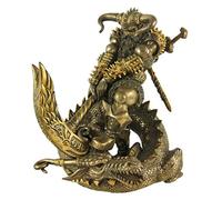 Pacific Giftware PTC Statue de Dieu Nordique Thor Finition Bronze Marteau Viking