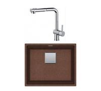Franke Évier sous‑plan Kubus 2.0 Fragranit+ KNG110-52 56 cm Café Crème