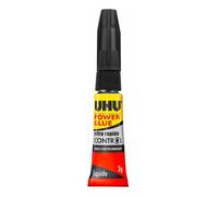 Pack 1 tube de colle 3 g Uhu Power Glue Liquide + 1 offert
