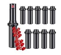 [Pack 10] Arroseur Hunter PGP-Adj : Portée de 6,40 à 15,80 mètres, filetage 3/4". Réglage précis de l'angle d'arrosage - Buses incluses. Arroseur d'irrigation herbe pop-up PGP-Adj