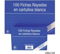 Pack 100 Fiches Bristol rayé 200x120 Nº 4 G