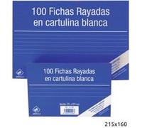Pack 100 Fiches Bristol rayé 215x160 Nº 5 G