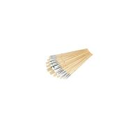 Pack 12 pinceaux d'artiste pointes plates