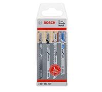 Bosch Lames pour scie sauteuse 2607011437 – Bois et métal – 15 pièces