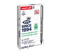 Pack 16 stylos roller Uni Ball Eye + 4 offerts