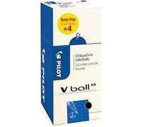 Pilot V Ball Stylo roller encre liquide à capuchon pointe fine 0,5 mm noir (Pack Promo 16 + 4 OFFERTS)