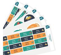 Pack 164 Étiquettes Crèche et École Maternelle - Personnalisées pour Vêtements et Objets - Autocollantes et Thermocollantes - Chantier