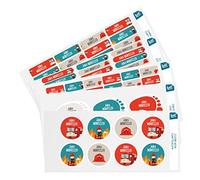 Pack 164 Étiquettes Crèche et École Maternelle - Personnalisées pour Vêtements et Objets - Autocollantes et Thermocollantes - Pompier