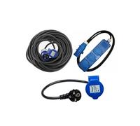 Pack 17 Rallonge Néoprène + ANTARION Adaptateur P17 + HABA Rallonge Multiprise 1,5m Camping Car