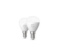 Pack 2 Ampoules LED Intelligentes E14 5.7W 470 lm P45 Hue White Blanc chaud 2700K