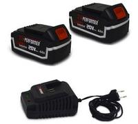 Pack 2 Batterie Concept 20V Lithium 4 Ah Compatible pour la Gamme d'outils Electro-portatifs X-PERFORMER + Chargeur