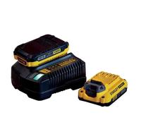 Stanley Kit SFMCB12D2-QW chargeur 4A et 2 batteries 18 V Li-Ion 2,0 Ah
