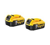 Pack 2 batteries 18V XR Li-Ion 5,0 Ah - DEWALT DCB184P2