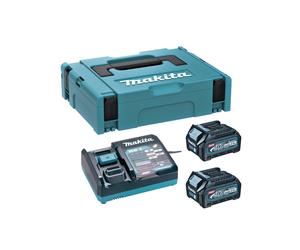 Pack 2 batteries 40V 2.5 Ah XGT - MAKITA - avec chargeur - MakPac - 191J81-6