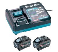 Pack 2 batteries 5 Ah + chargeur 40V max XGT : 2xBL4050F + DC40RA - MAKITA - 1911V6-0