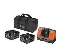 Pack 2 batteries AEG LL1850SHD 18V 5.0Ah HD + Chargeur Rapide SET