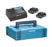 Pack 2 Batteries BL1021B + DC10SA + Makpac MAKITA - 197658-5