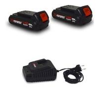 Pack 2 Batteries Concept 20V Lithium 2 Ah Compatible pour la Gamme d'outils Electro-portatifs X-PERFORMER + Chargeur