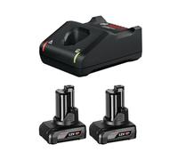 Pack 2 batteries GBA 12V 6Ah + Chargeur GAL12V-40 BOSCH 1600A01B20