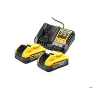 DeWalt – Pack chargeur 4 A et 2 accumulateurs 18 V POWERSTACK 5,0 Ah DCB1104H2