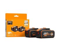 Pack 2 batteries Worx Powershare Pro 20V 4,0Ah WA3644.2 Li-Ion haute performance,compatible 20V 40V 80V outils sans fil