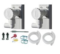 Pack 2 Collecteurs d'eau de Pluie - Kit Complet - Fabrication Francaise - Conduits Rectangulaires 60x80 mm