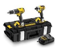 Pack 2 machines perceuse percussion compact + visseuse à chocs 18v 4ah dewalt dck285m2 G