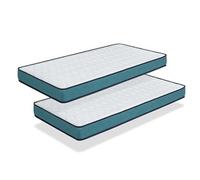 pack 2 matelas 90x190 CONFORT PRO Epaisseur 14 CM Ergonomique, Respirant, Mémoire. Idéal pour lit gigogne