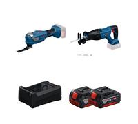 Pack 2 outils 18V Découpeur-ponceur GOP 18V-30 + Scie sabre GSA 18V-280 BOSCH