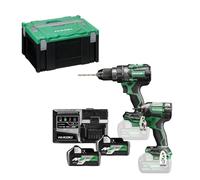 Pack 2 outils 18V (DV18DC + WH18DC) en Hitcase - HIKOKI KC18DCWBZ