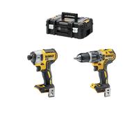 Pack 2 outils 18V Perceuse-visseuse à percussion DCD796 + Visseuse à chocs DCF887 DEWALT