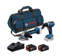 Pack 2 outils 18V Perceuse-visseuse GSR 18V-65 + Meuleuse Ø125 mm GWS 18V-8 BOSCH