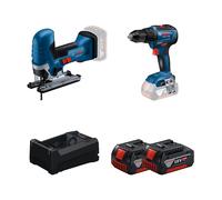 Pack 2 outils 18V Scie sauteuse GST 18V-125 S + Perceuse-visseuse GSR 18V-55 BOSCH