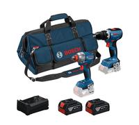 Pack 2 outils 18V Visseuse à chocs / boulonneuse GDX 18V-285 + Perceuse-visseuse GSR 18V-65 BOSCH
