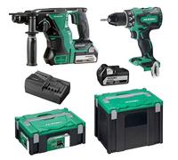 Pack 2 outils HIKOKI KC18DRBLWDZ (DS18DBSL + DH18DBL) 18 V Li-ion 2 x 5,0Ah