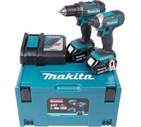 Pack 2 outils perceuse DDF482 + visseuse DTD152 18 V Li-Ion MAKITA DLX2127MJ avec 2 batteries 4,0 Ah et coffret Makpac